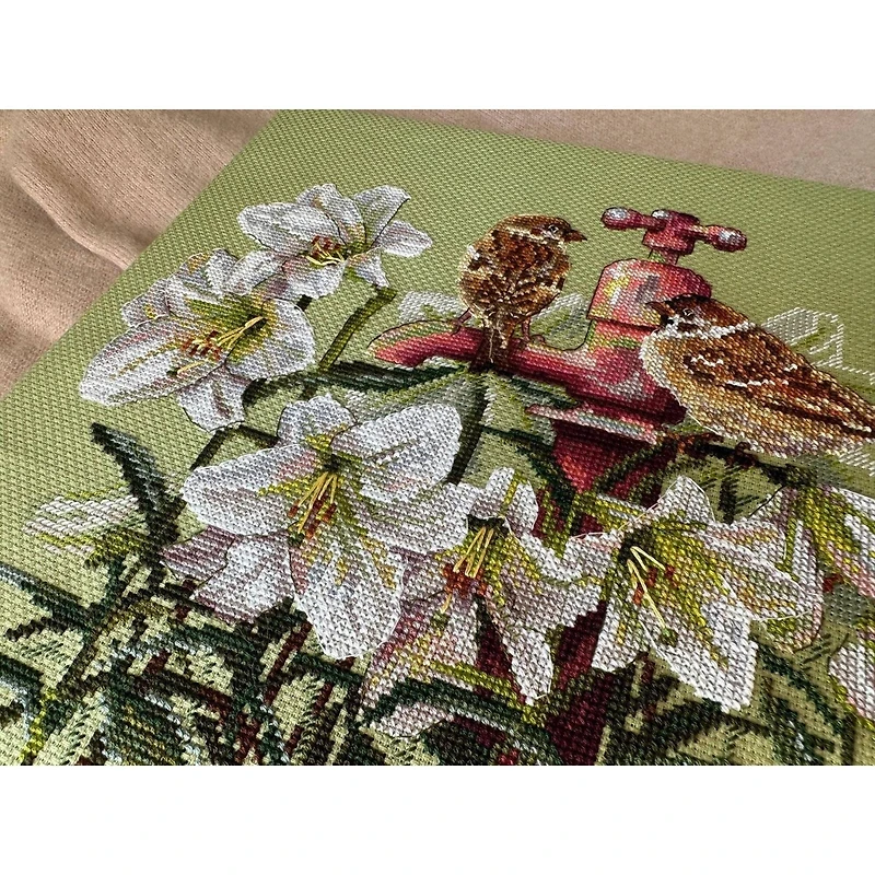 Merejka Among the Lilies Counted Cross Stitch Kit