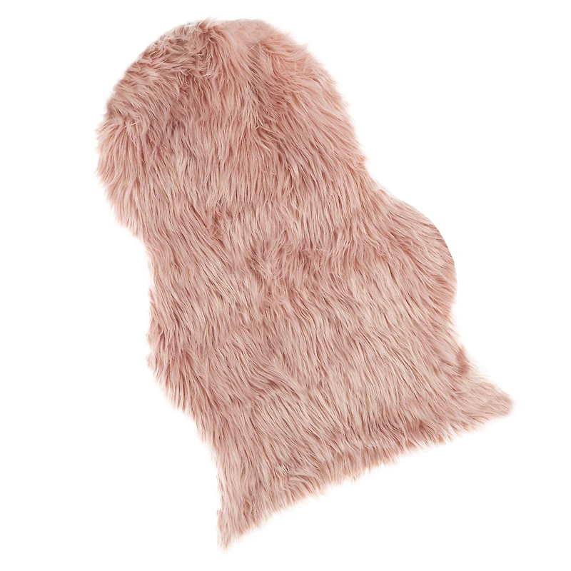 Hastings Home Faux Sheepskin Fur Rug