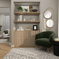 10" White Marble 3 Link Chain Sculpture Décor