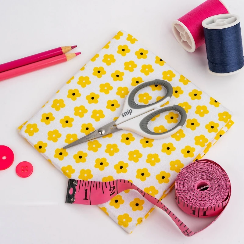 SINGER® 4" Gray Comfort Grip Craft Scissors