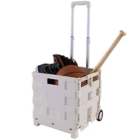 Simplify Tote & Go White Collapsible Utility Cart