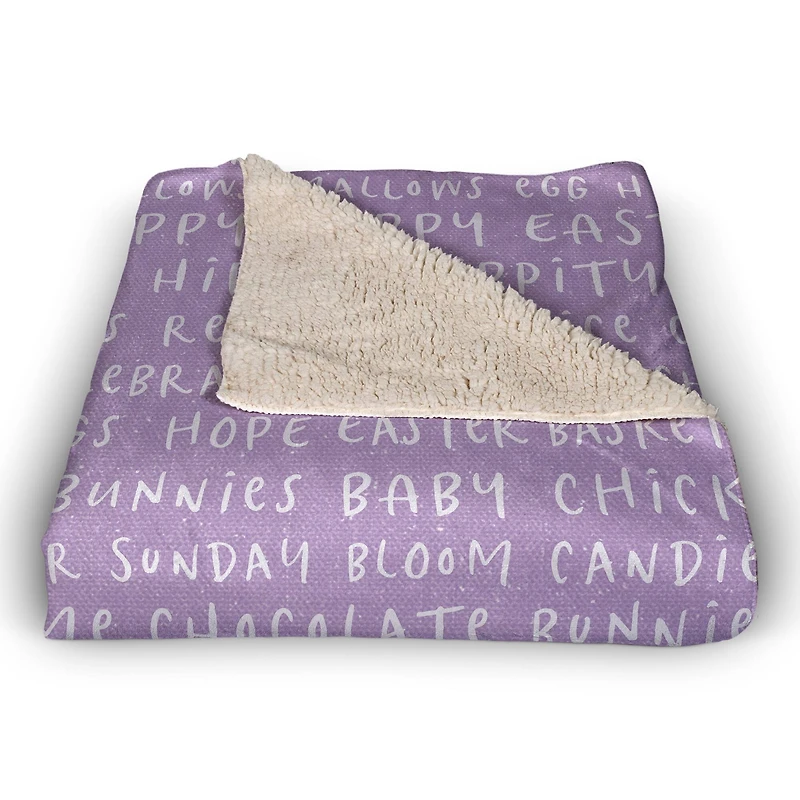 Easter Stuff Blanket 50" x 60" Sherpa Fleece Blanket