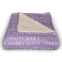 Easter Stuff Blanket 50" x 60" Sherpa Fleece Blanket