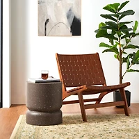 Glitzhome® 17" Multifunctional Faux Terrazzo Stool