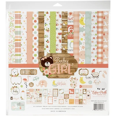 Echo Park™ Paper Co. Baby Girl Collection Kit, 12" x 12"