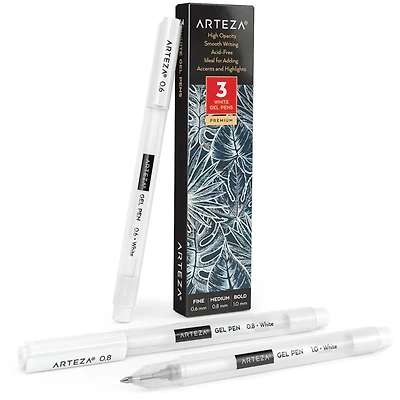 Arteza® White Gel Pen Set