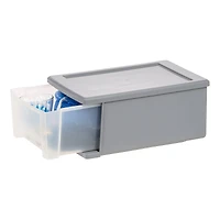 IRIS® 6.5qt. Gray Stackable Storage Drawer