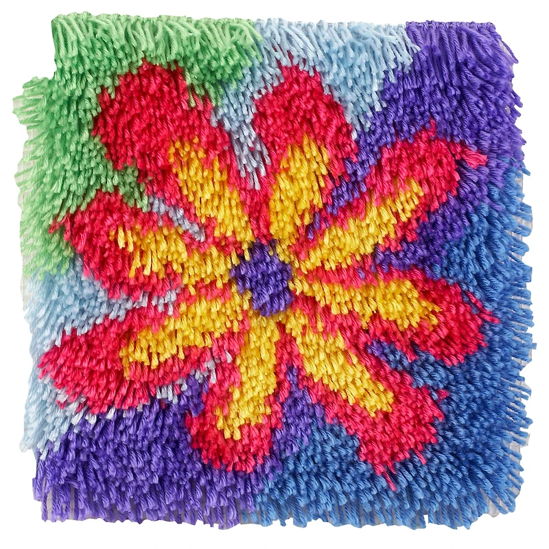 WonderArt® Shaggy Flower Power Latch Hook Kit