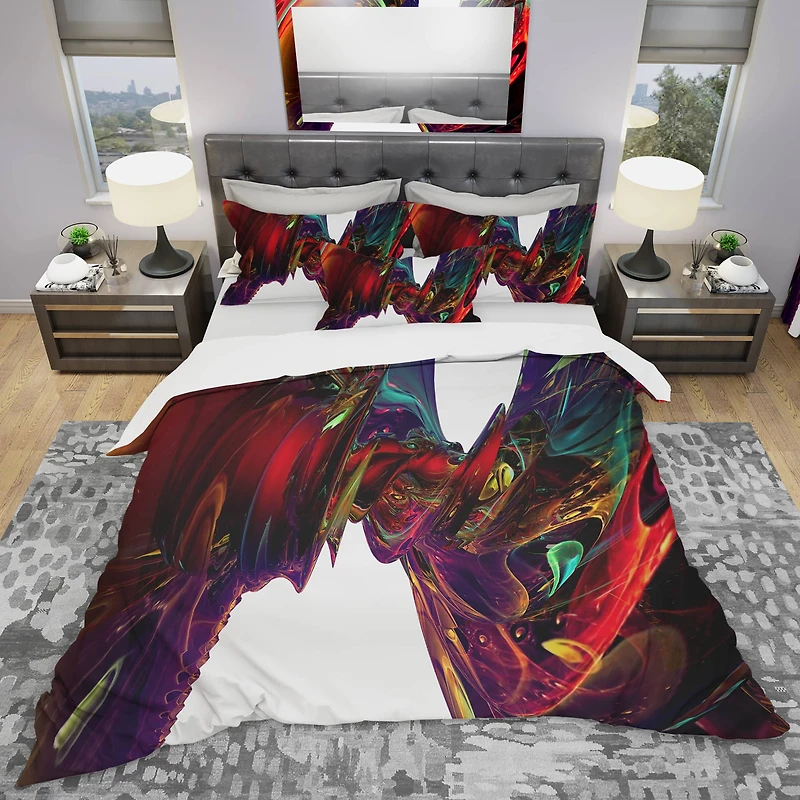 Designart 'Into The Center' Modern & Contemporary Bedding Set