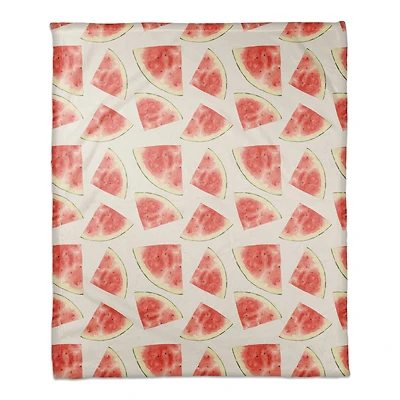 Watermelon Pattern 50" x 60" Coral Fleece Blanket