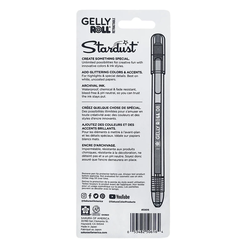 Sakura® Gelly Roll® Stardust 0.8mm Gel Pen Set