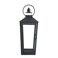15.7" Black Metal Lantern by Ashland®