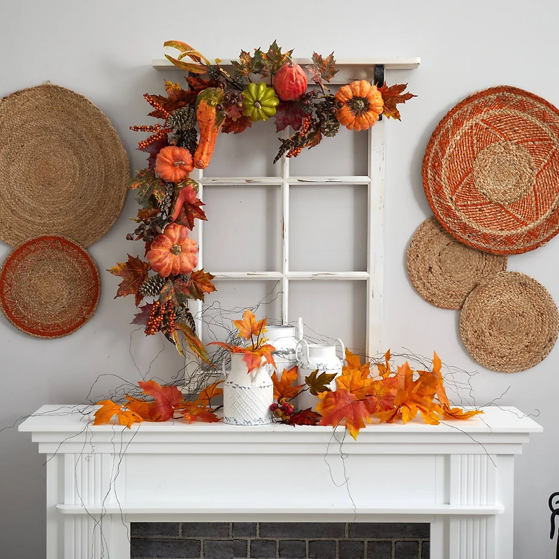 4.5ft. Pumpkin & Gourd Garland