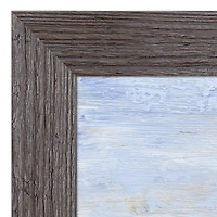 Rough Abstract Landscape 20" x 30" Western Gray Framed Print