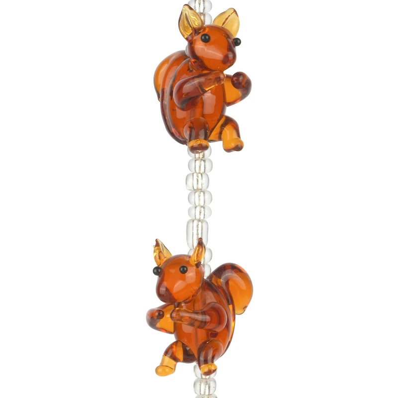 Brown Lampwork Glass Squirrel Beads by Bead Landing™