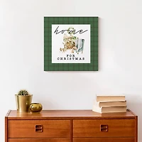 Home For Christmas Quilt Canvas Wall Art
