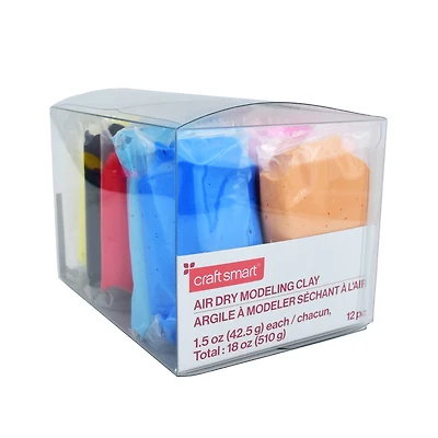 Air Dry Modeling Clay 12 Color Pack by Craft Smart®