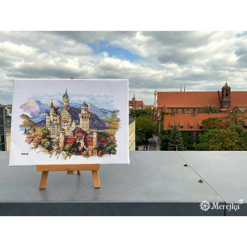 Merejka Neuschwanstein Castle Counted Cross Stitch Kit
