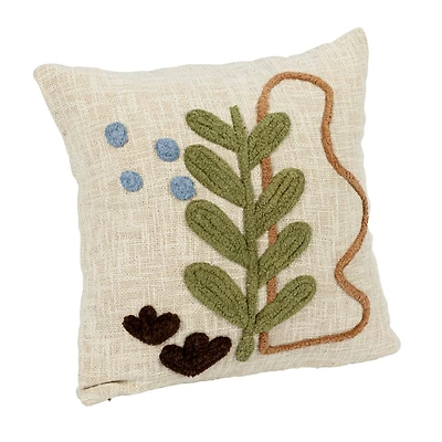 Hello Honey® Plant Design Slub Pillow