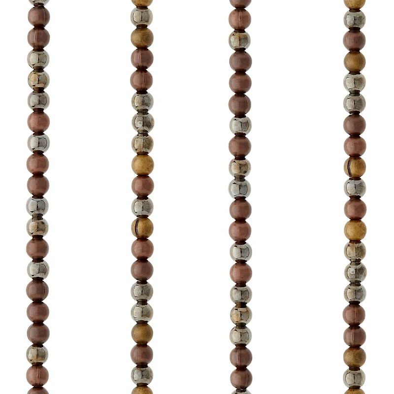 12 Pack: Metallic Mix Metal Round Beads, 3.5mm by Bead Landing™