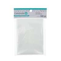 4" Clear Rectangle Treat Bags by Celebrate It®, 100ct.