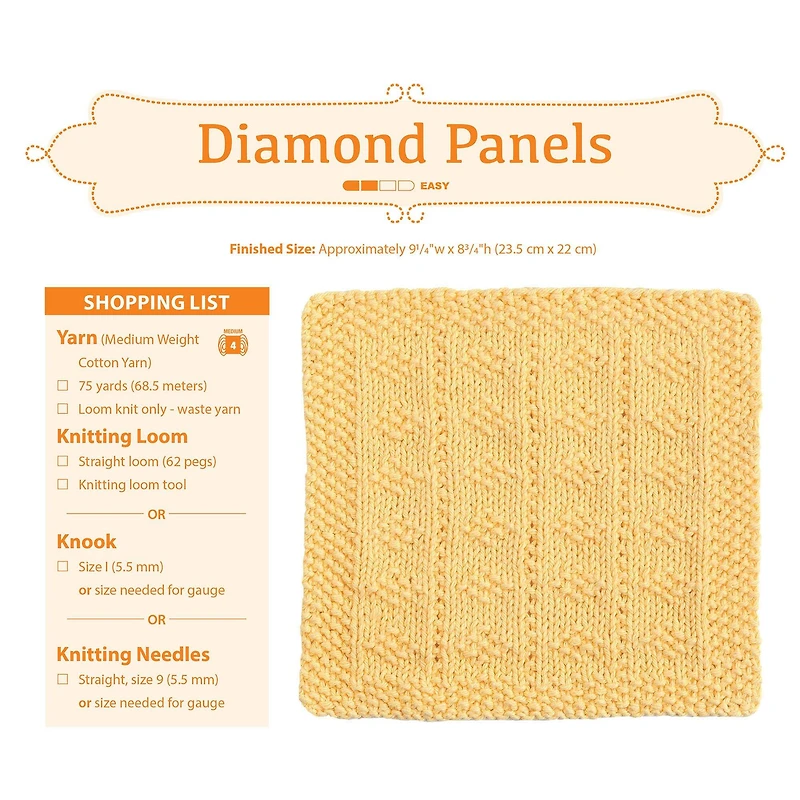 Leisure Arts® Loom Knit Dishcloths Book