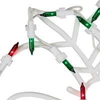 15" Lighted Bells with Bow Christmas Window Silhouette Decoration