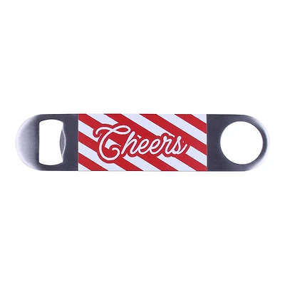 7" Red & White Cheers Bottle Opener by Makery™