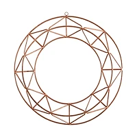 16" Geometric Copper Wall Décor