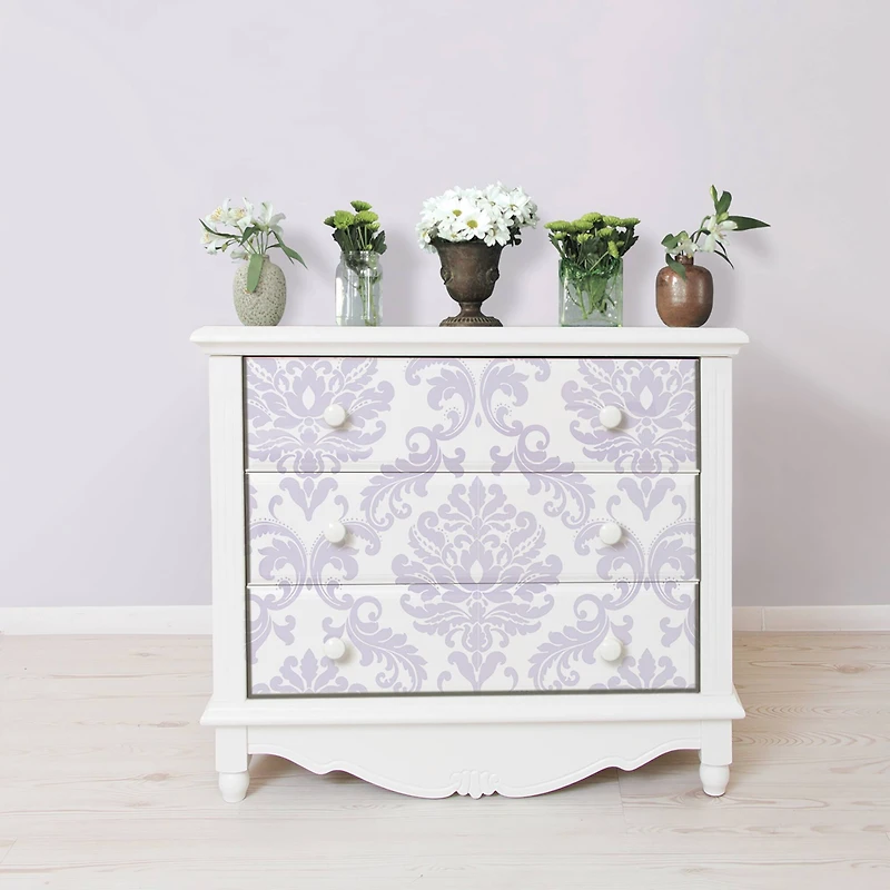 NuWallpaper Purple Ariel Peel & Stick Wallpaper