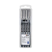 Marvy® Uchida LePen® Extra Fine Black Pens, 4ct.