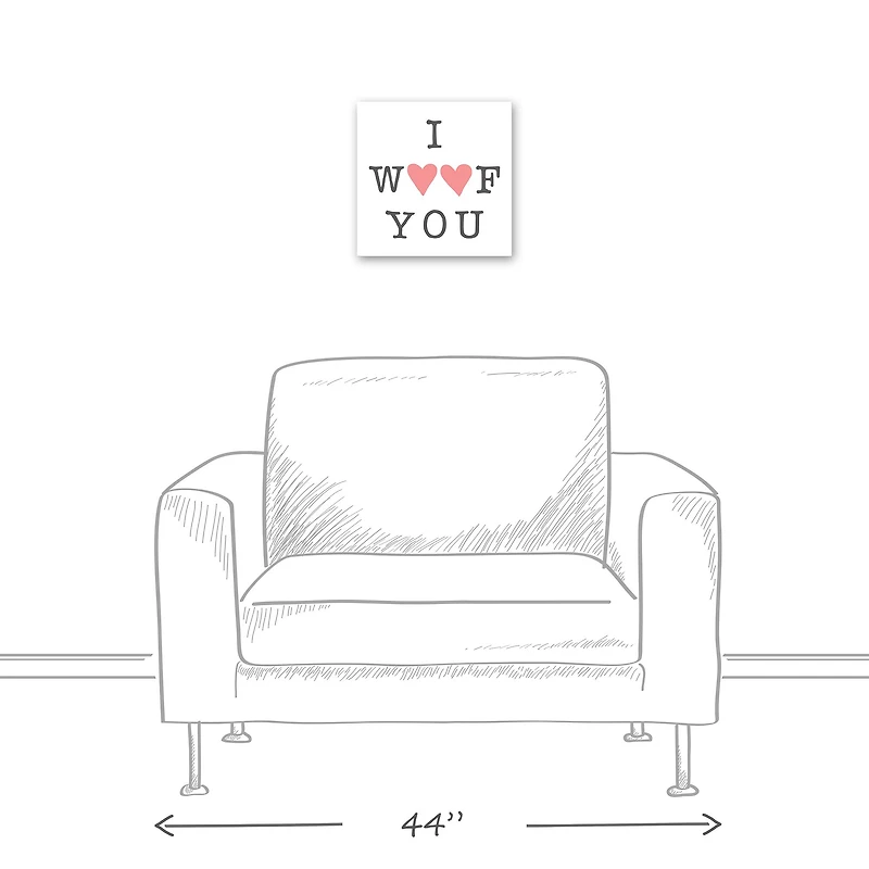 I Woof You Canvas Wall Art