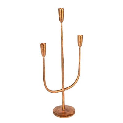 Hello Honey® 21.5" Copper Metal Candelabra