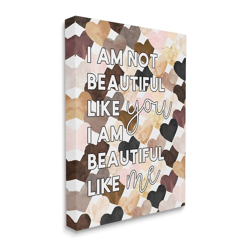 Stupell Industries Beautiful Like Me Canvas Wall Art