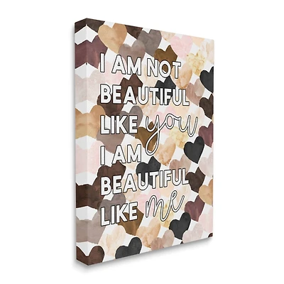 Stupell Industries Beautiful Like Me Canvas Wall Art