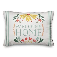 Folk Welcome Home 14" x 20" Throw Pillow