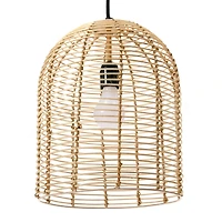 Hello Honey® Modern Boho Handwoven Rattan Pendant Light