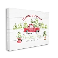 Stupell Industries Farm Fresh Christmas Trees Seasonal Canvas Wall Art