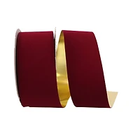 JAM Paper 2.5" x 25yd. Velvet Gold Back Ribbon