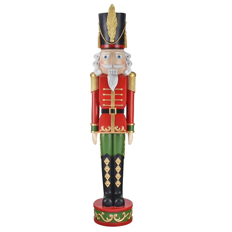 Haute Decor 4ft. Red & Green Christmas Nutcracker