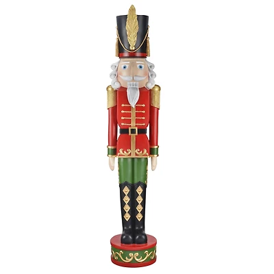 Haute Decor 4ft. Red & Green Christmas Nutcracker
