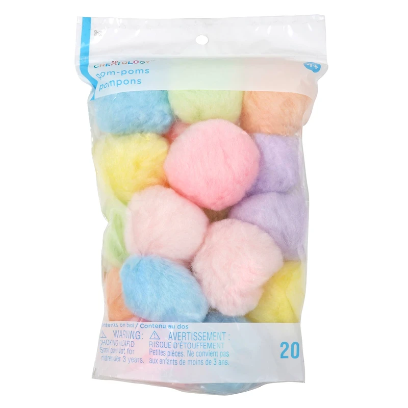 2" Pastel Pom-Poms by Creatology™