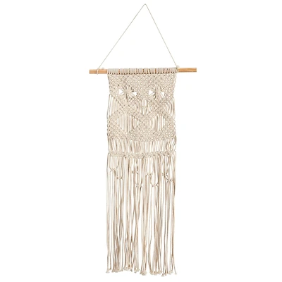 2.5ft. x 1.5ft. Hand Woven Macrame Wall Hanging Decor