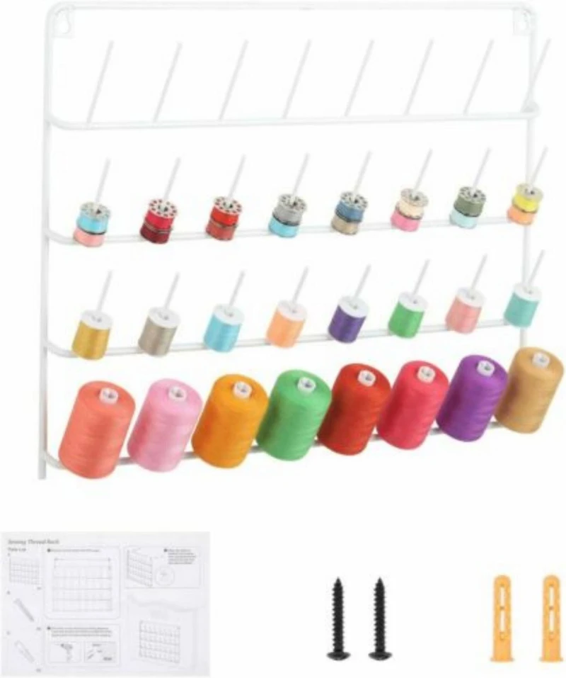 HAITARL® 32-Spool Wall-Mounted Sewing Thread Rack