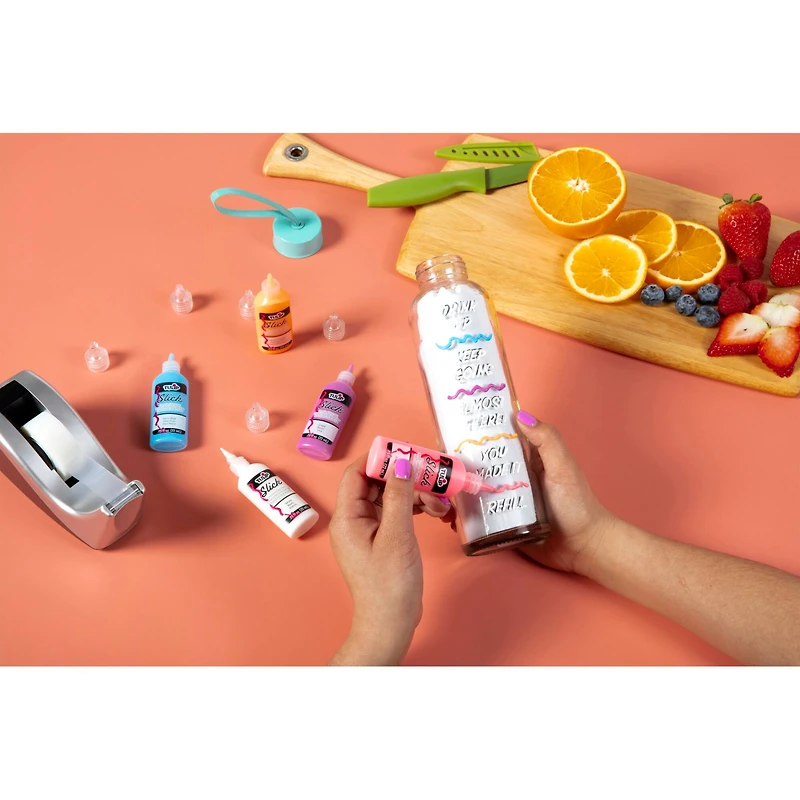 6 Packs: 20 ct. (120 total) Tulip® Rainbow & Neon Dimensional Fabric Paint™