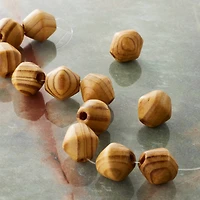 Natural Wood Bicone Beads, 15mm by Bead Landing™