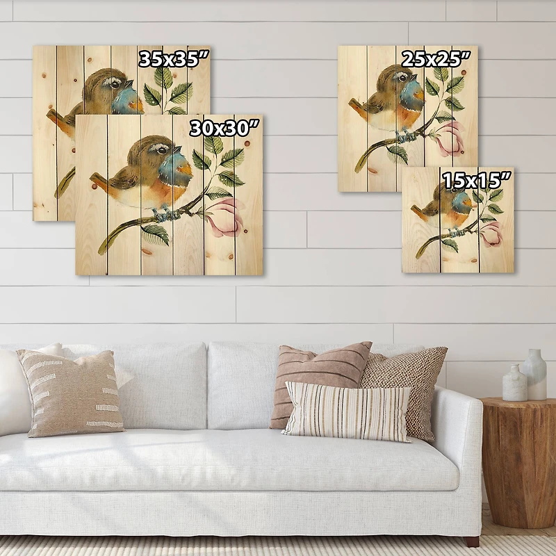 Designart - Bluethroat Bird On A Branch