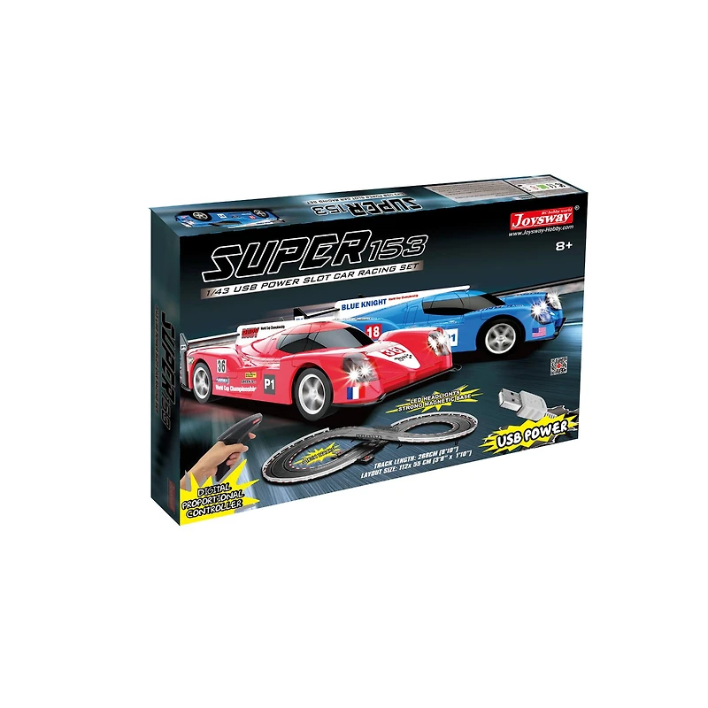 Joysway® Super 153 USB Power Slot Car Racing Set