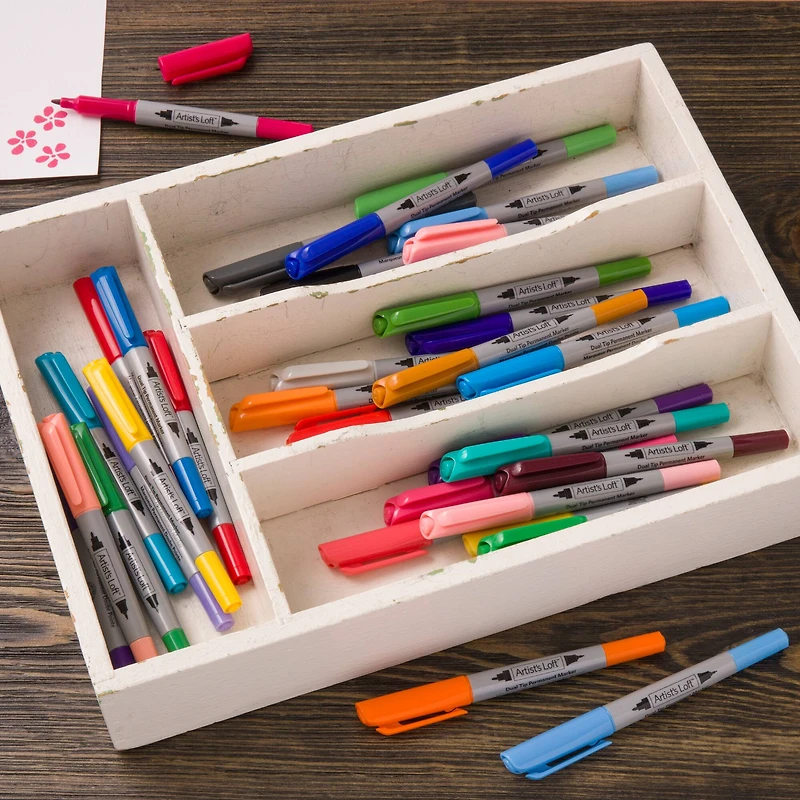 6 Packs: 48 ct. (288 total) Dual Tip Permanent Markers by Artist's Loft™