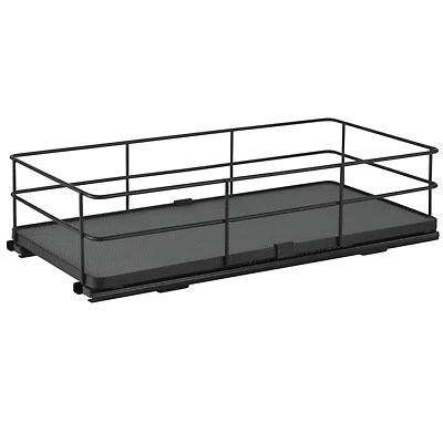 Organize It All Matte Black Slide Out Shelf Organizer